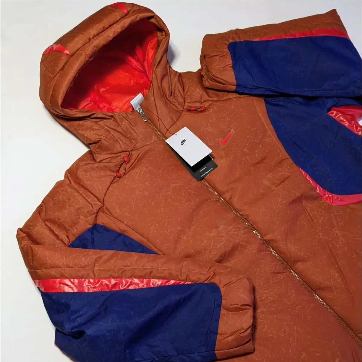 Nike clothing - Nike Project FROG Insulated Puffer Jacket - HJ6934-246 - Multicolor, Manufacturer: Dark Russet/Deep Night Blue/Light Crimson (UPC: 197859988525) 0