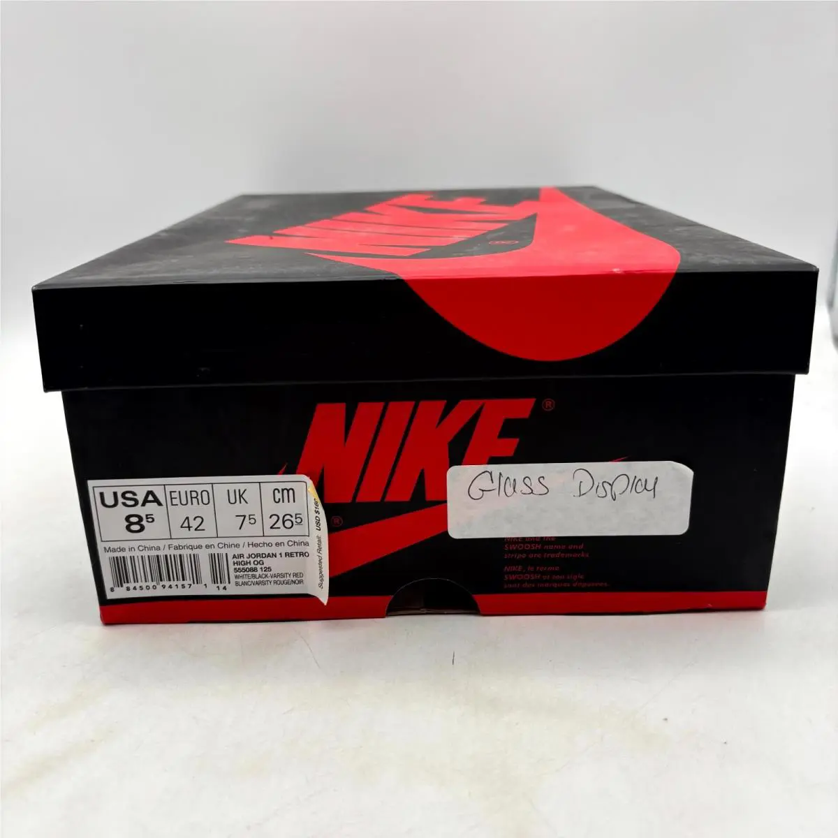 Nike shoes - Nike Air Jordan 1 Retro 555088-125 - 555088-125 - White Red Black (UPC: 884500941571) 7