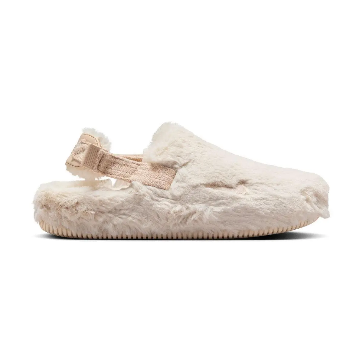 Nike Calm SE Sanddrift Fur Women`s Mules Size 5