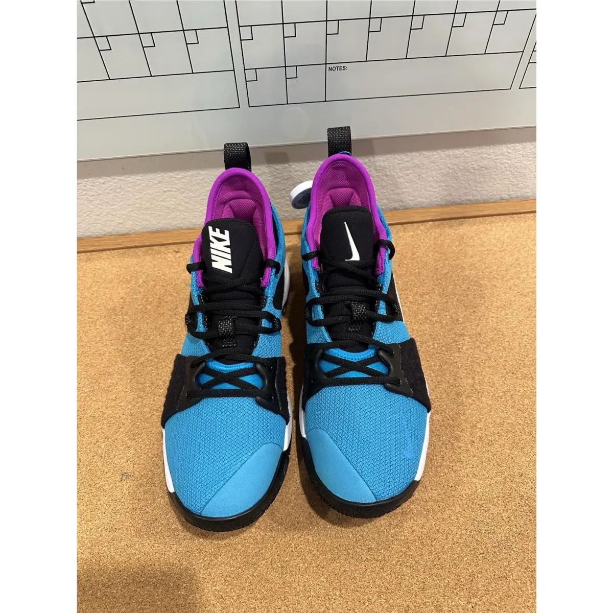 Nike shoes - Nike PG 2 - AJ2039-402 - Blue, Manufacturer: Blue Lagoon/Hyper Violet-White-Black (UPC: 0191884006223) 3