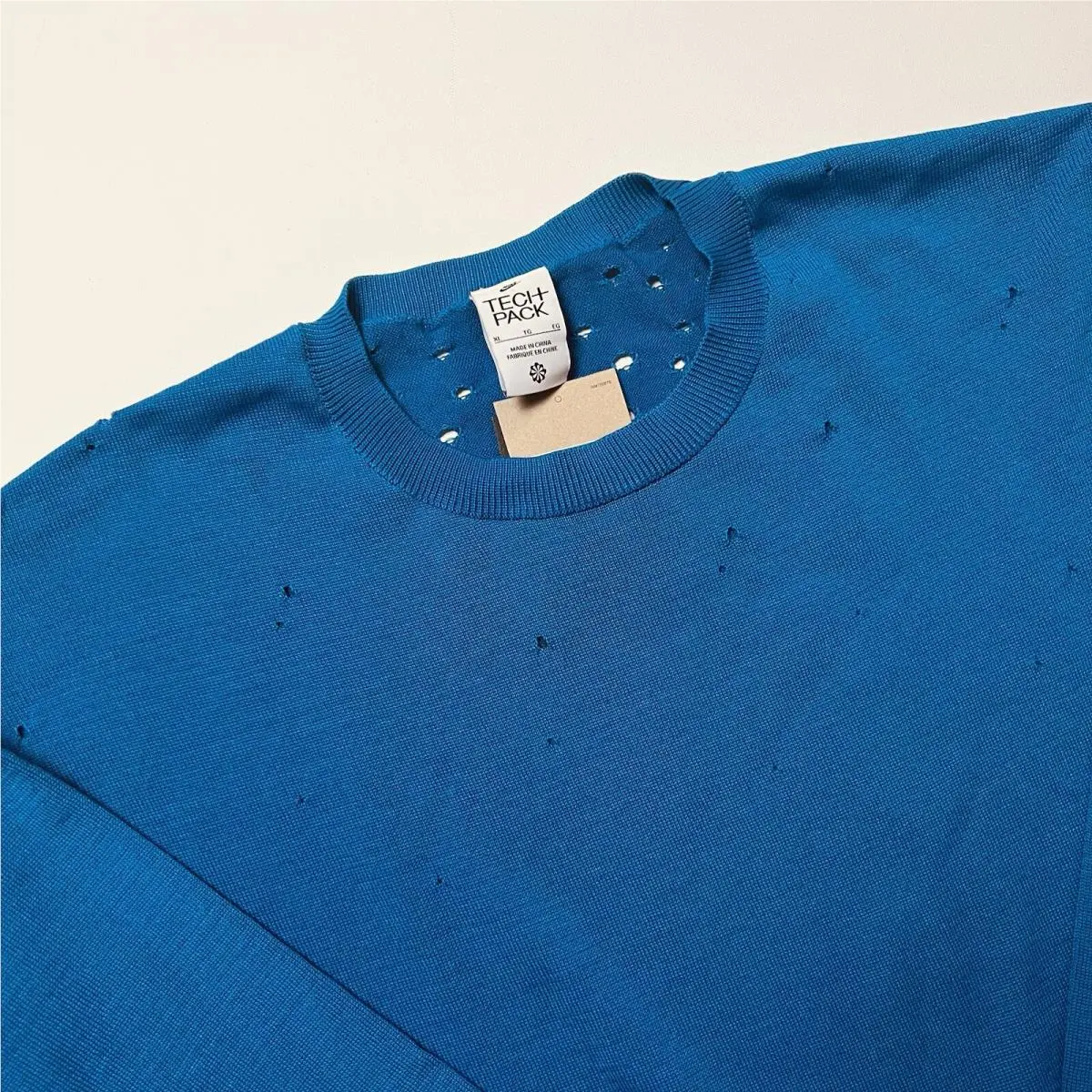 Nike Sportswear Tech Pack Men`s Long-sleeve Sweater Star Blue FN2612-402 Size XL