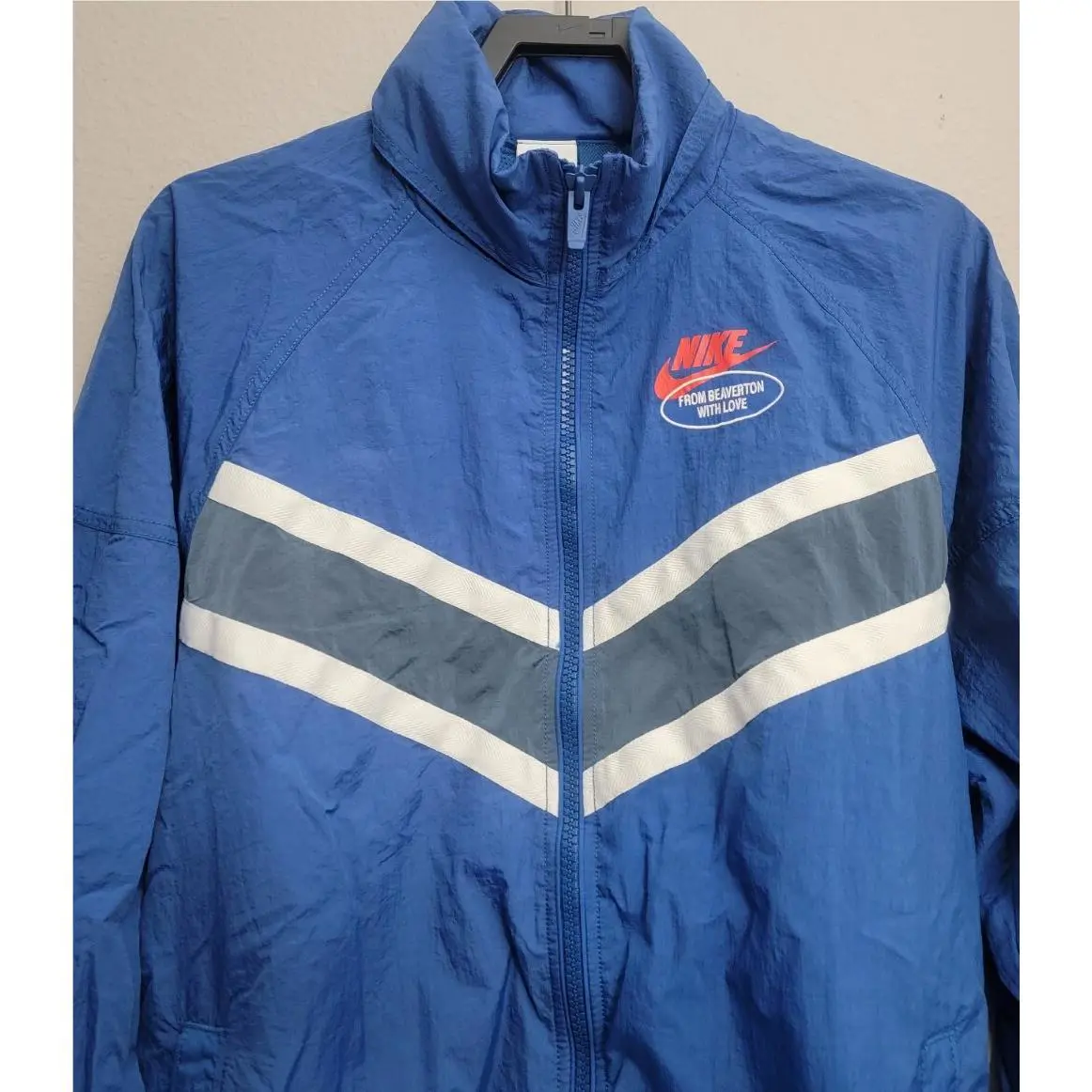 Nike clothing - Nike Sportswear Lined Woven Jacket - DM5020-407 - Dark Marina Blue (UPC: 195245559342) 0