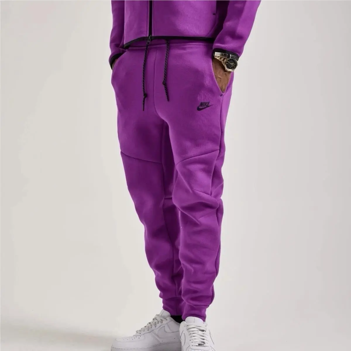 Nike Tech Fleece Joggers Pants Bold Berry Black HV0959-505 Men’s Size 2XL