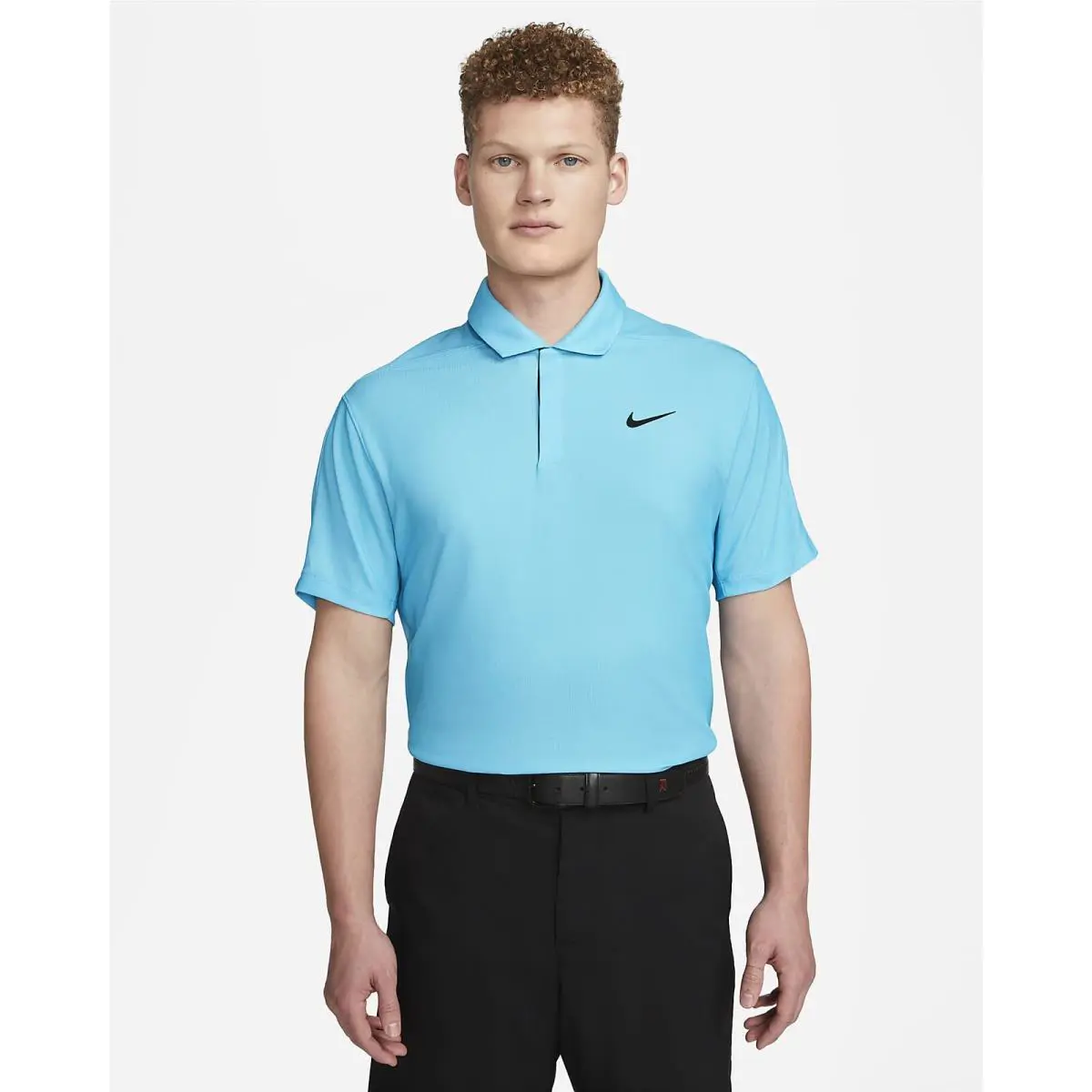 Nike clothing - Tiger Woods Dri Fit ADV Polo - Baltic Blue / Blue Chill / Black 3