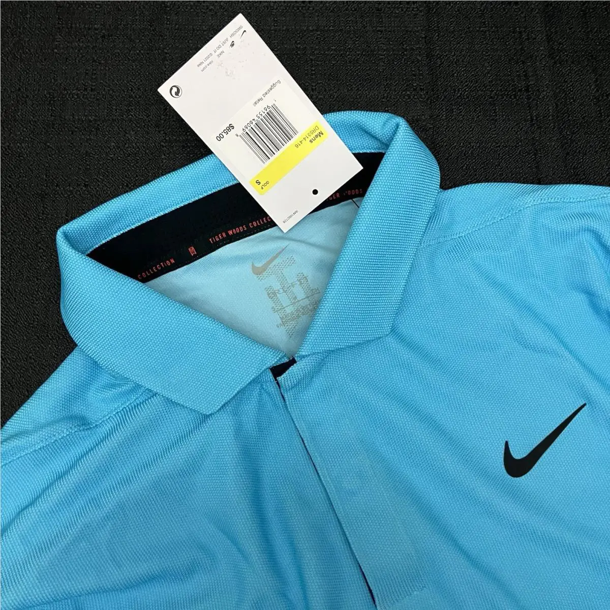 Nike clothing - Tiger Woods Dri Fit ADV Polo - Baltic Blue / Blue Chill / Black 12
