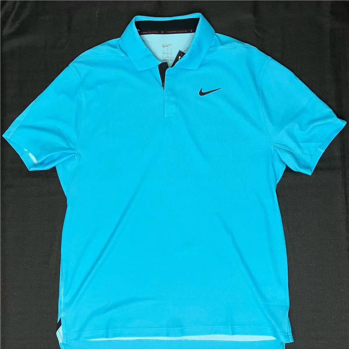 Nike clothing - Tiger Woods Dri Fit ADV Polo - Baltic Blue / Blue Chill / Black 2