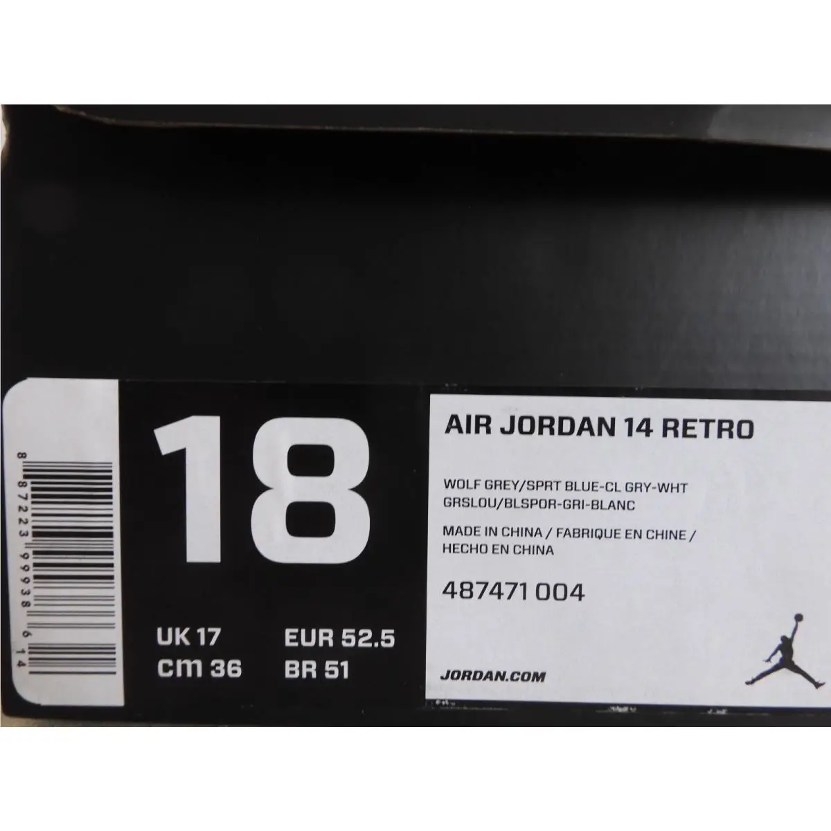 Nike shoes - Air Jordan 14 - Air - 487471 004 - Gray (UPC: 887223999386) 6