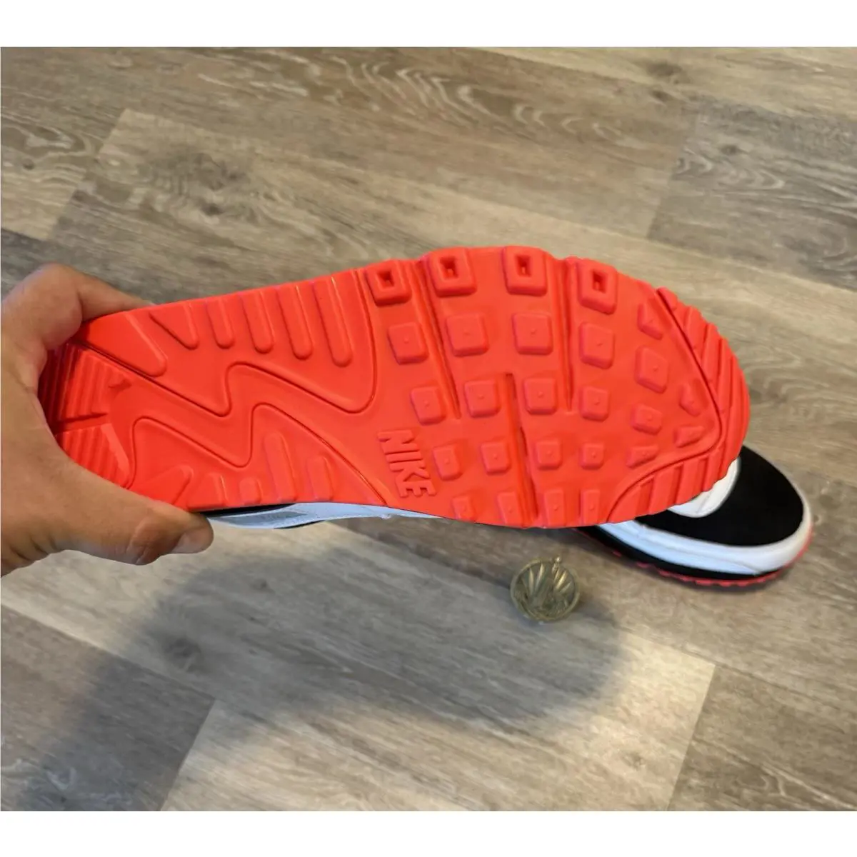 Nike shoes - Nike Air Max 90 NBY - HQ3712-900 - White / Black / Bright Crimson (UPC: 198480331582) 9