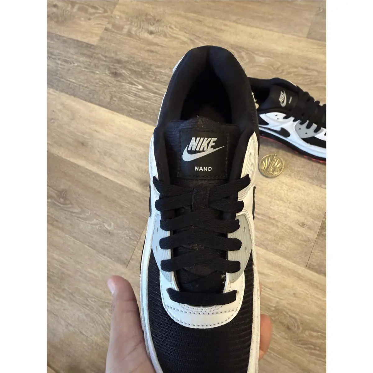 Nike shoes - Nike Air Max 90 NBY - HQ3712-900 - White / Black / Bright Crimson (UPC: 198480331582) 6