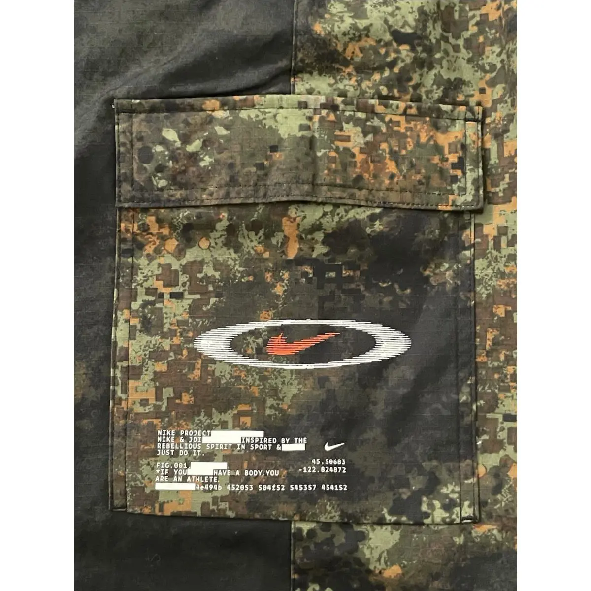Nike clothing - Nike NSW Project Air Play Digital Camo AOP - HV4629-222 - Multicolor (UPC: 0197862120936) 0