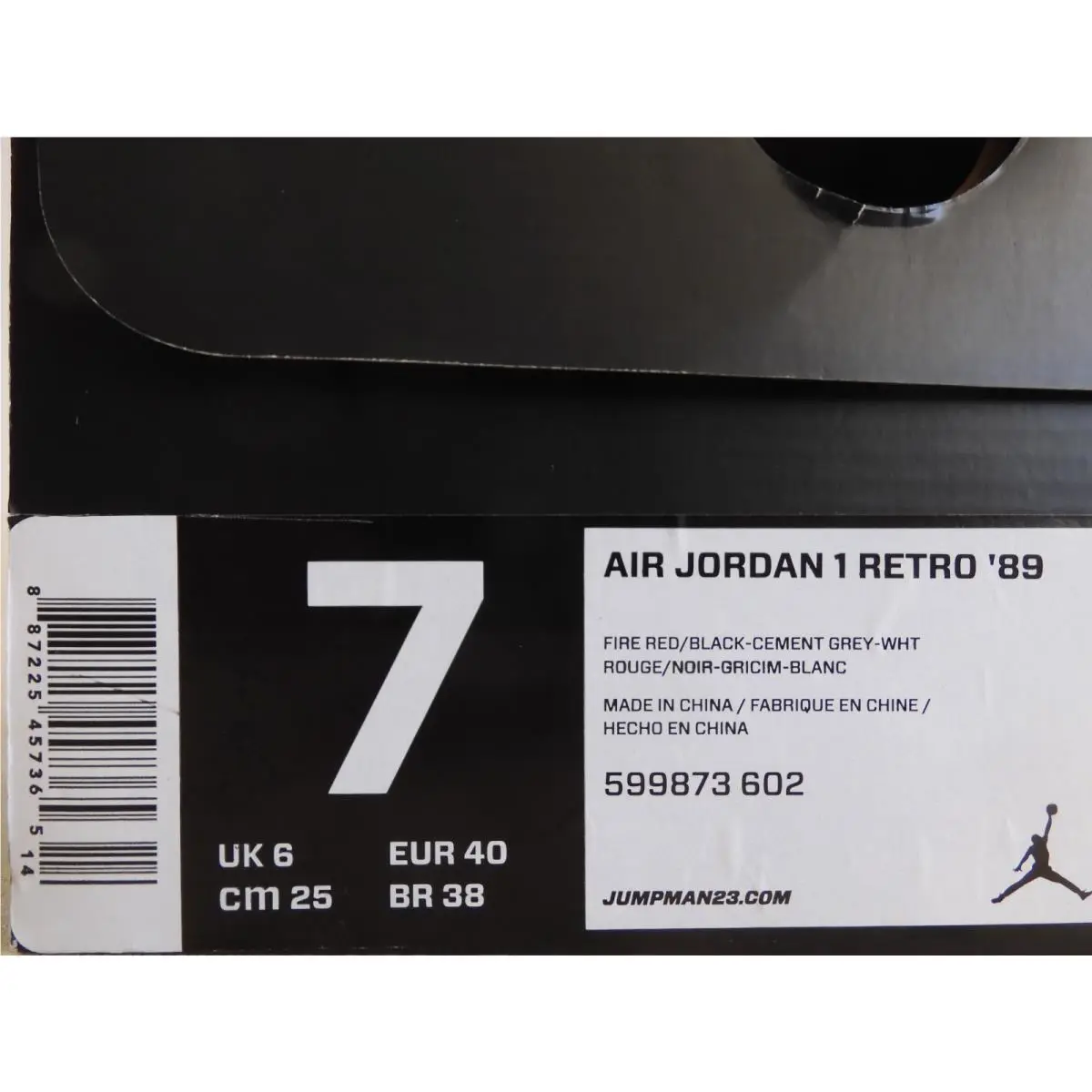 Nike shoes - Air Jordan 1 Retro - Air Retro - 599873-602 - Red (UPC: 887225457365) 6
