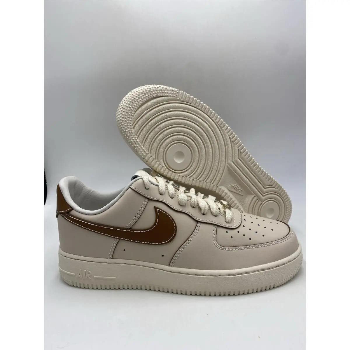 Nike Air Force 1 `07 Pearl White British Tan IB8865 221 Men`s Size 9.5