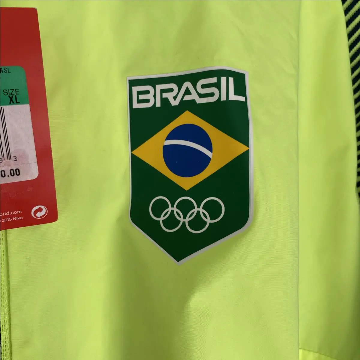 Nike clothing - Nike Brasil Jacket - Brasil Jacket - 826614 - Volt Ice (UPC: 0883412104333) 1