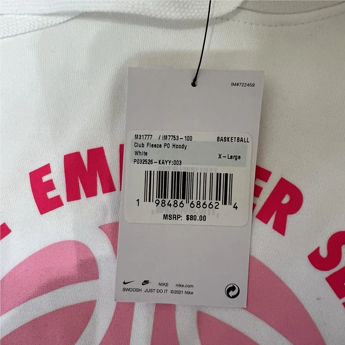 Nike clothing - White (UPC: 198486686624) 2