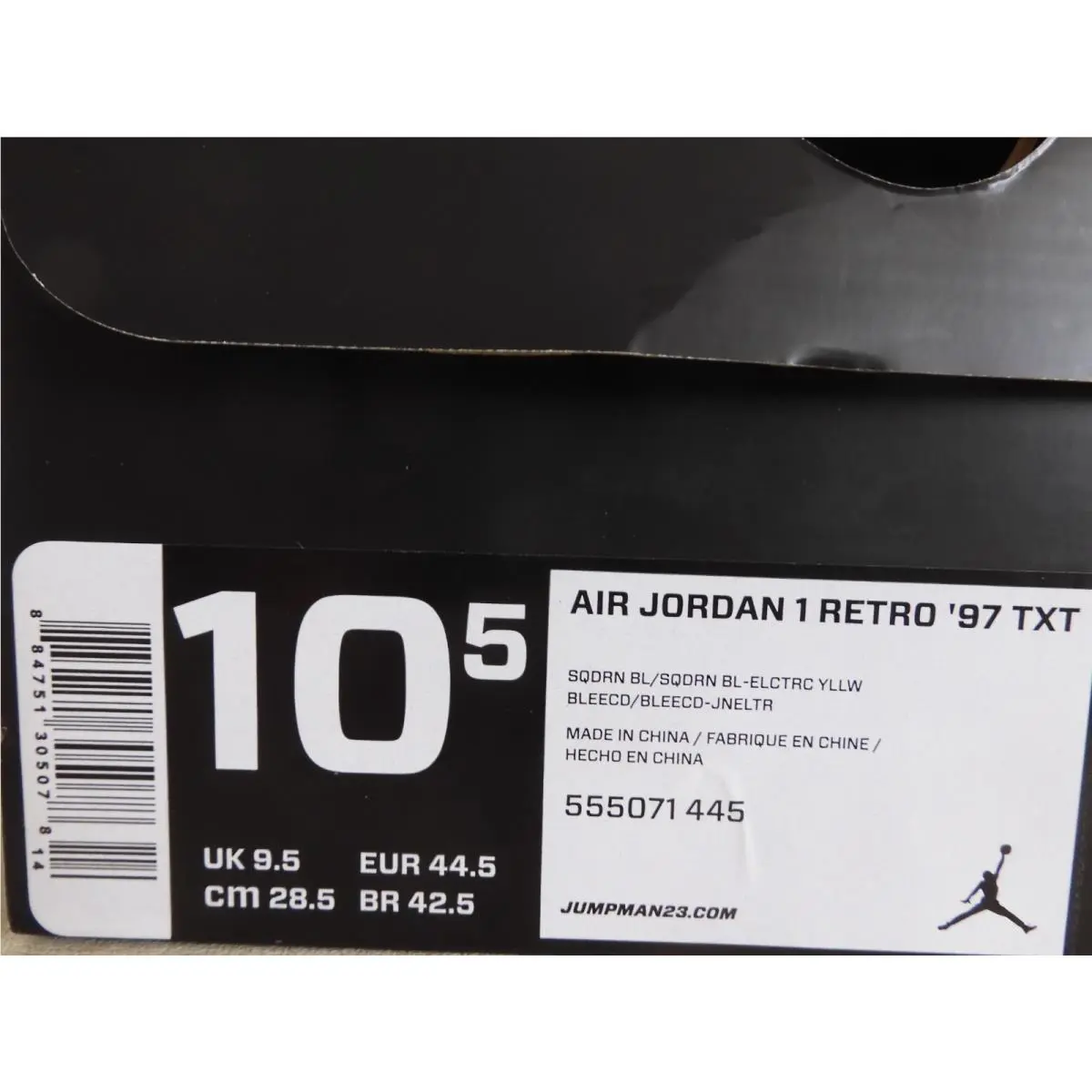 Nike shoes - Air Jordan 1 - Air - 555071-445 - Blue (UPC: 884751305078) 6