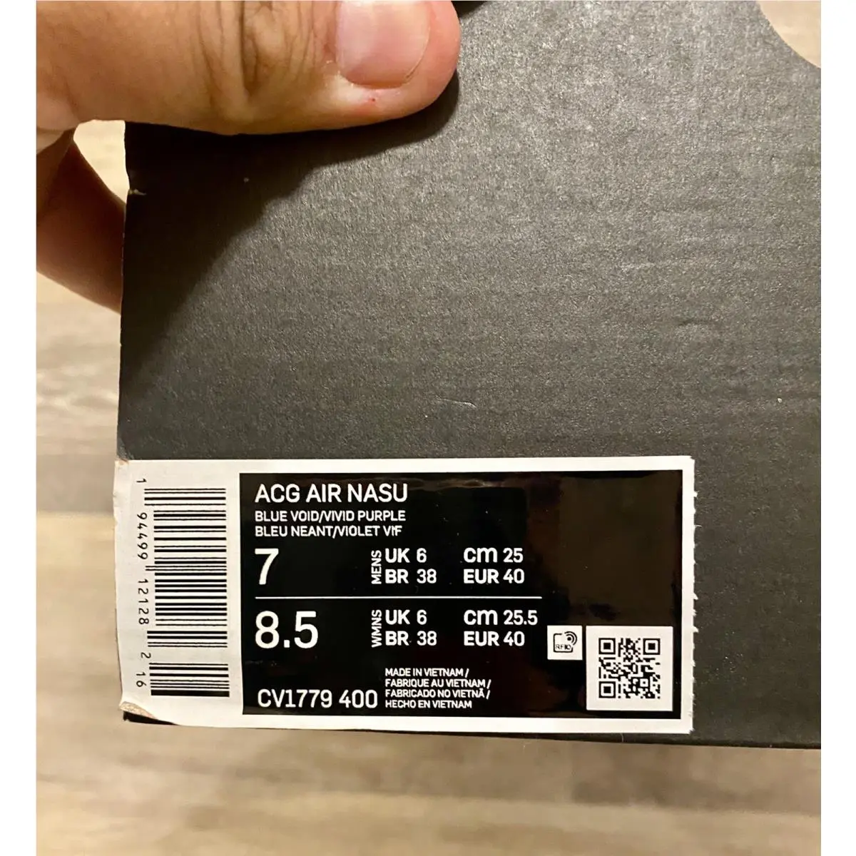 Nike shoes - Nike ACG Air Nasu - ACG Air Nasu - CV1779-400 - Blue (UPC: 0194499121282) 9