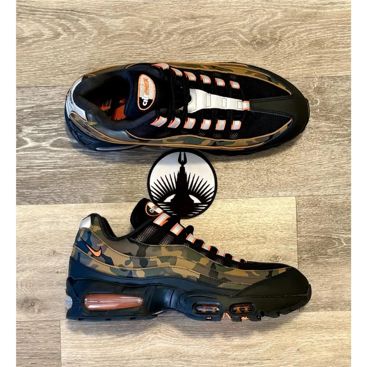 Nike shoes - Nike Air Max 95 OG - HQ1973-001 - Black/Safety Orange/Metallic Silver/Golden Beige/Cargo Khaki (UPC: 198481704316) 5