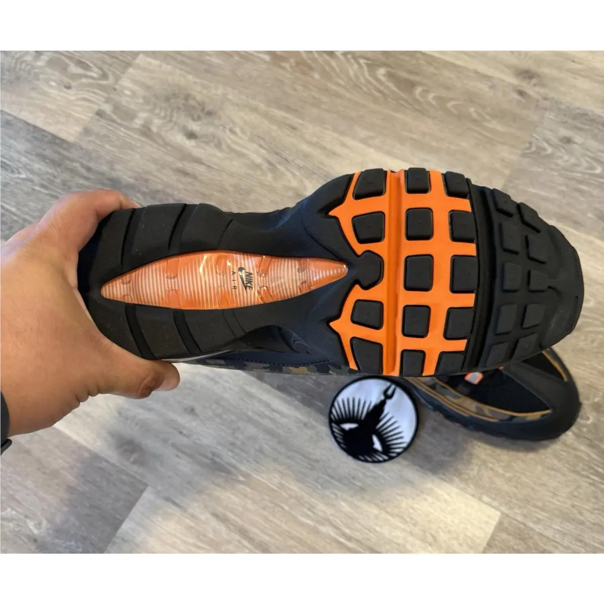 Nike shoes - Nike Air Max 95 OG - HQ1973-001 - Black/Safety Orange/Metallic Silver/Golden Beige/Cargo Khaki (UPC: 198481704316) 9