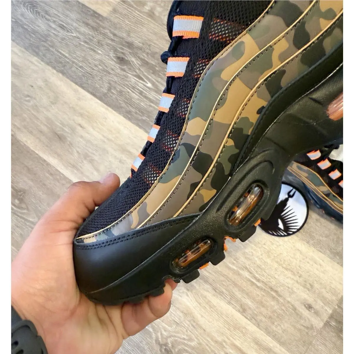 Nike shoes - Nike Air Max 95 OG - HQ1973-001 - Black/Safety Orange/Metallic Silver/Golden Beige/Cargo Khaki (UPC: 198481704316) 2