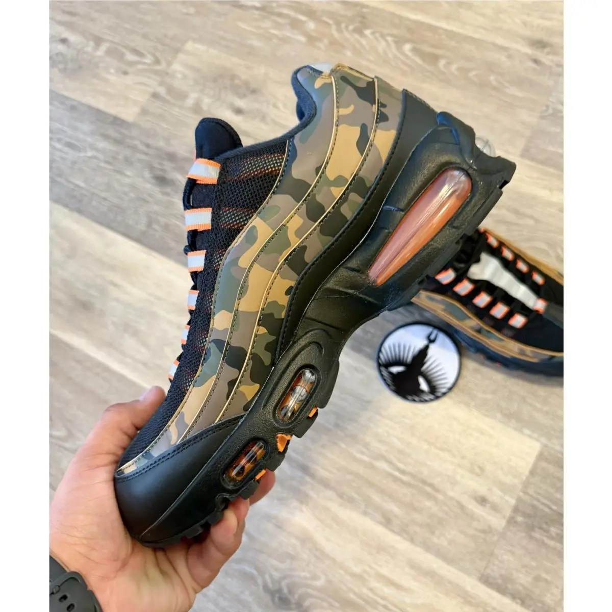 Nike shoes - Nike Air Max 95 OG - HQ1973-001 - Black/Safety Orange/Metallic Silver/Golden Beige/Cargo Khaki (UPC: 198481704316) 3