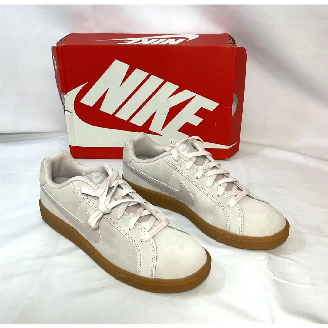 Nike Court Royale Suede Pink Swoosh Silt Red Women`s Sz 9.5