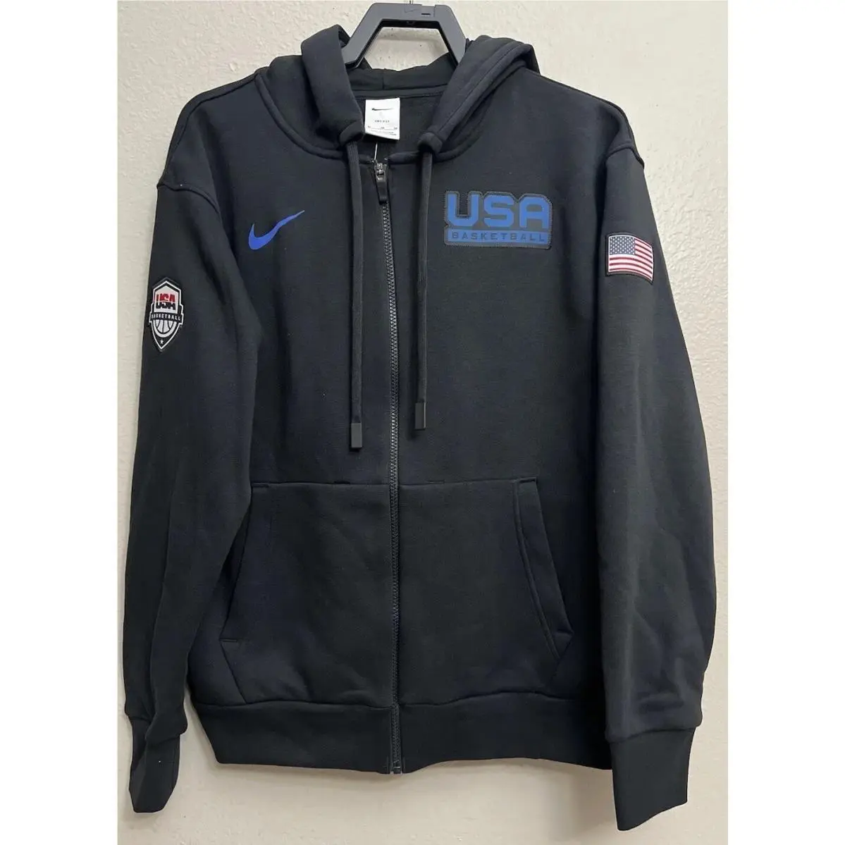 Nike Team Usa Basketball 2020 Travel Fleece Hoodie Mens Size XL CD4749 010