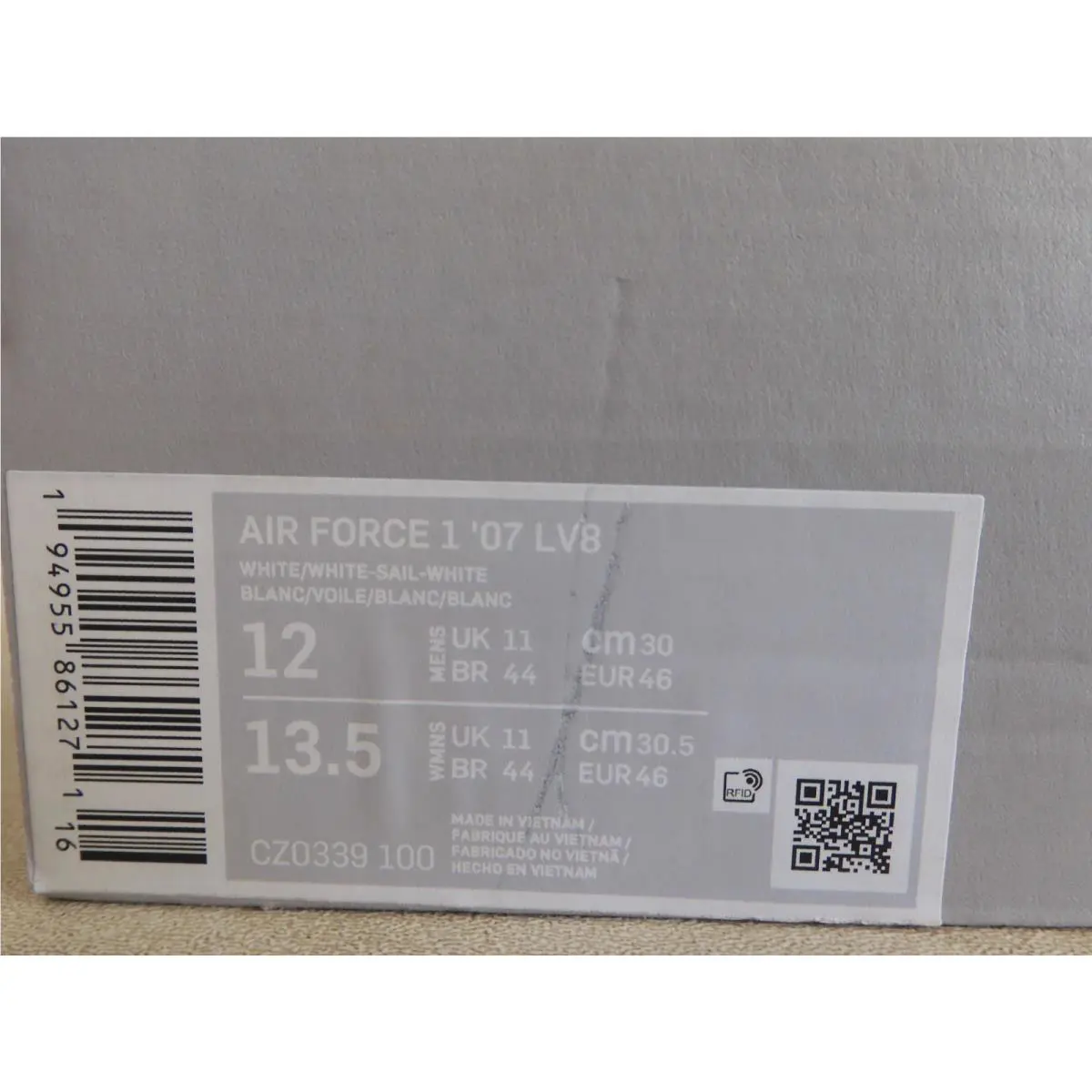 Nike shoes - Nike Air Force 1 `07 LV8 - CZ0339-100 - White (UPC: 194955861271) 6