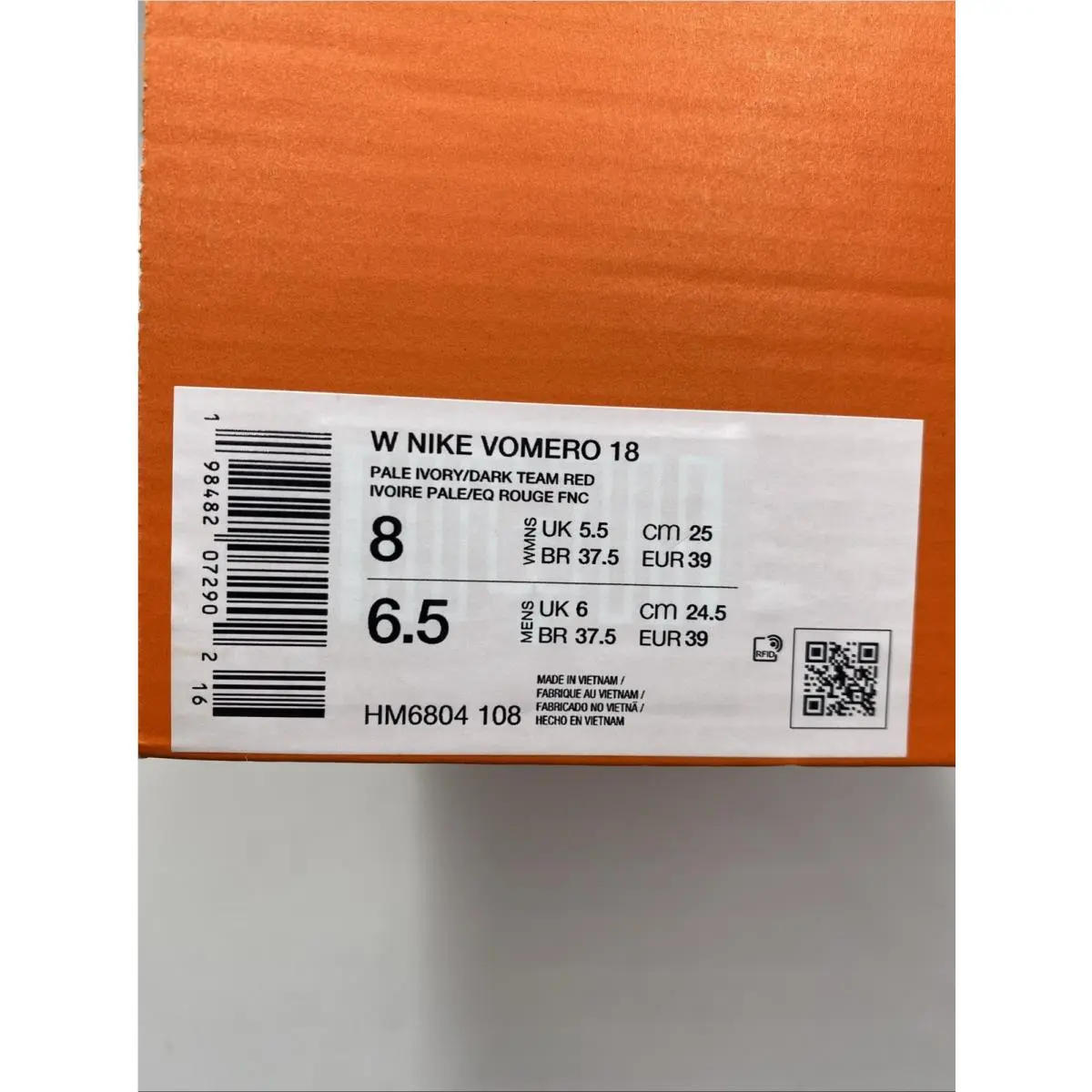 Nike shoes - Nike W Vomero - Vomero - HM6804 108 - Pale Ivory/Dark Team Red (UPC: 198482072902) 6