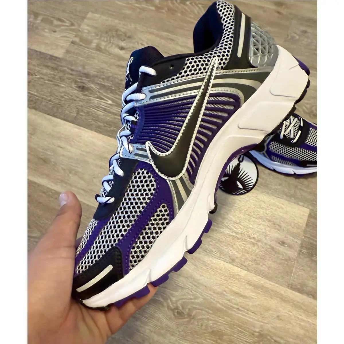 Nike shoes - Nike Air Zoom Vomero 5 - IM2220-095 - Metallic Silver / Court Purple/ White / Black (UPC: 198481320066) 2