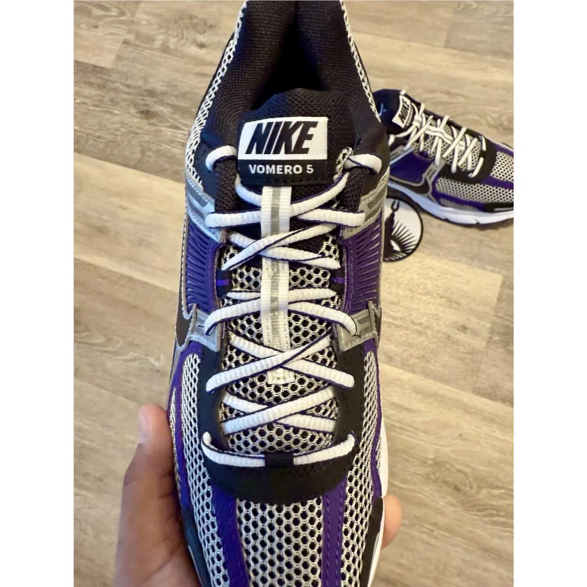 Nike shoes - Nike Air Zoom Vomero 5 - IM2220-095 - Metallic Silver / Court Purple/ White / Black (UPC: 198481320066) 6