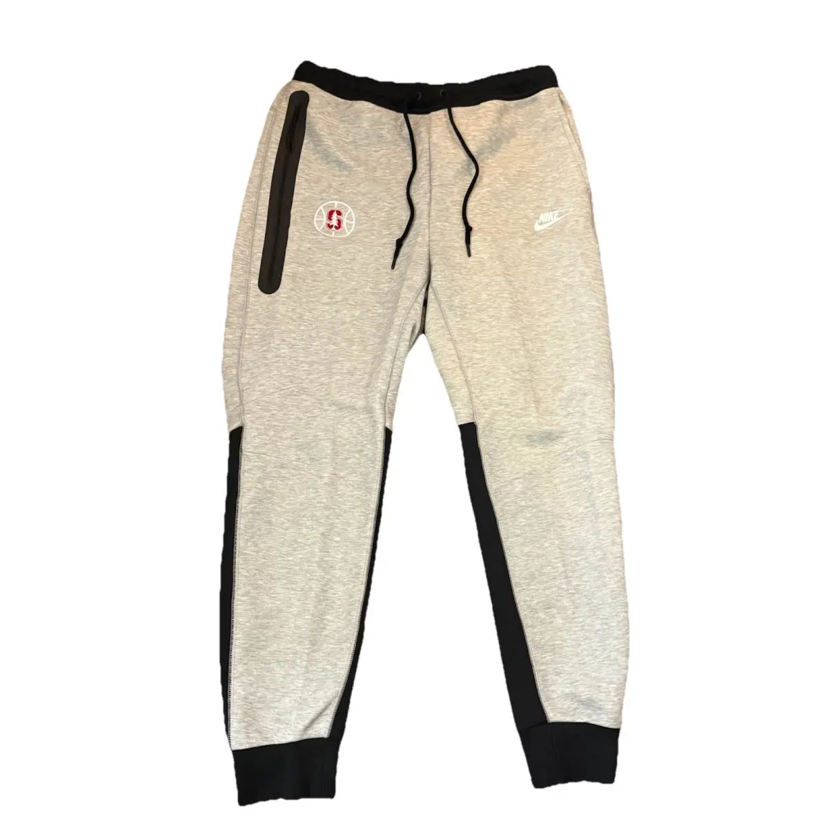 Nike Stanford Basketball Tech Fleece Jogger Pants Gray Black FB8002-064 Size L