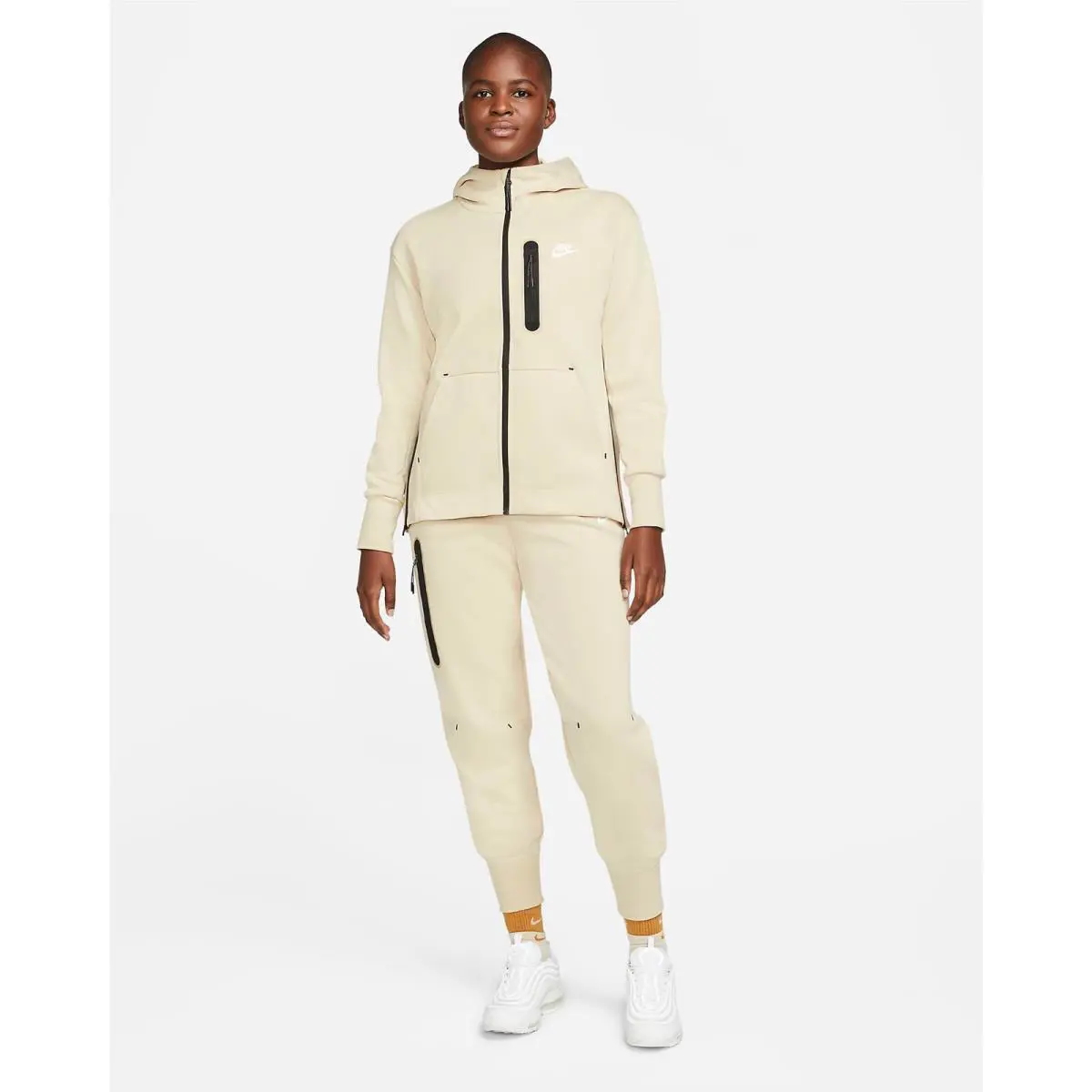 Nike clothing - Nike Tech Fleece - Tech Fleece - CW4292-206 - Rattan/White, Manufacturer: Rattan/White (UPC: 0194493784087) 5