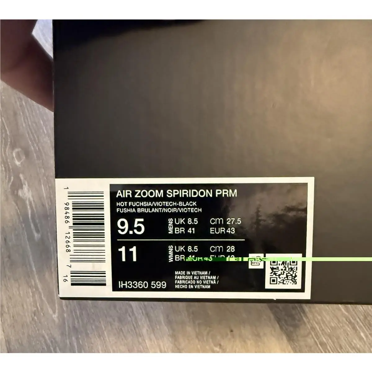 Nike shoes - Nike Air Zoom Spiridon - Air Zoom Spiridon - IH3360-599 - Hot Fuschia / Negre / Canyon Purple / Viotech (UPC: 198486126687) 10