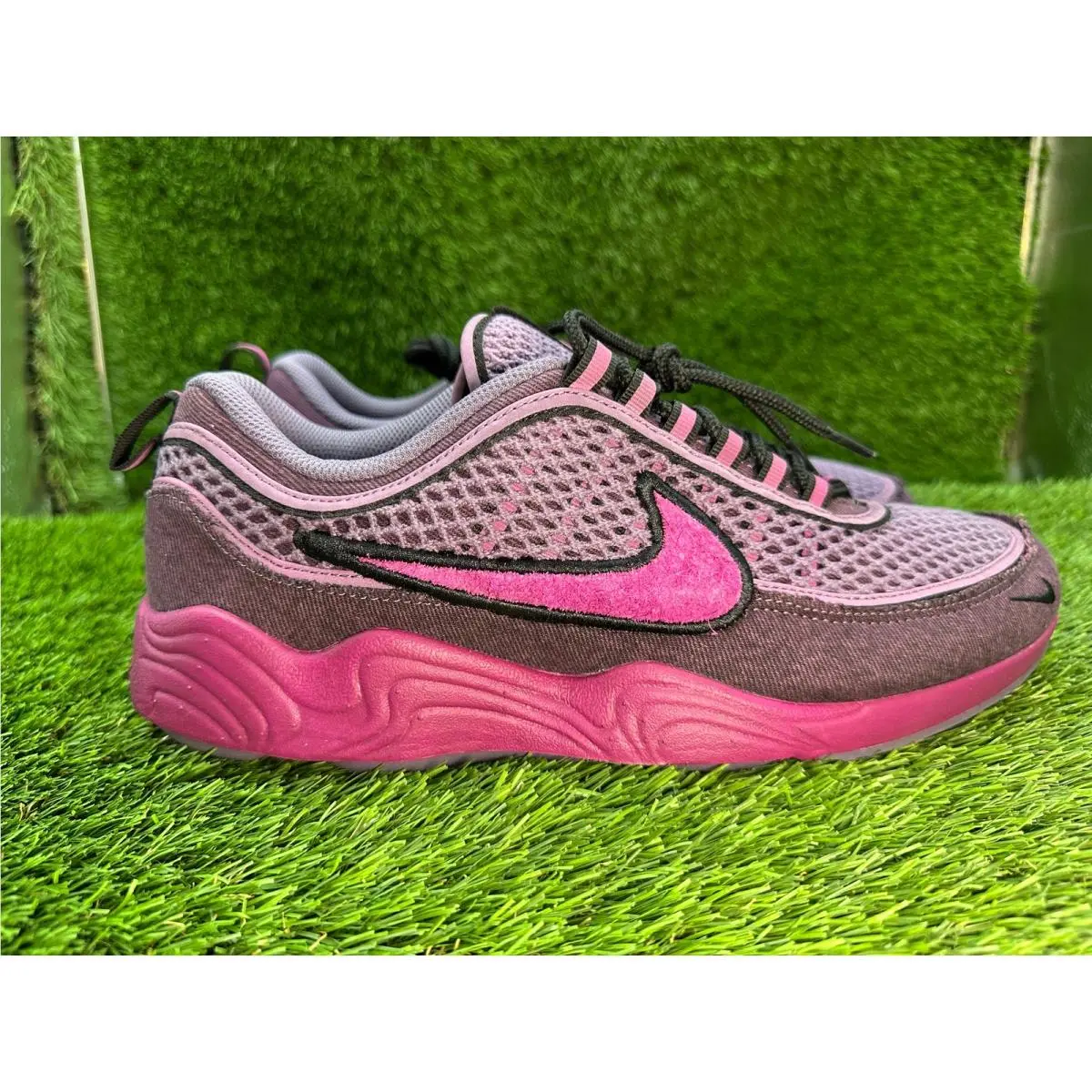 Nike Air Zoom Spiridon IH3360-599 Athletic Sneaker Men`s 10.5 Purple Mesh Sports