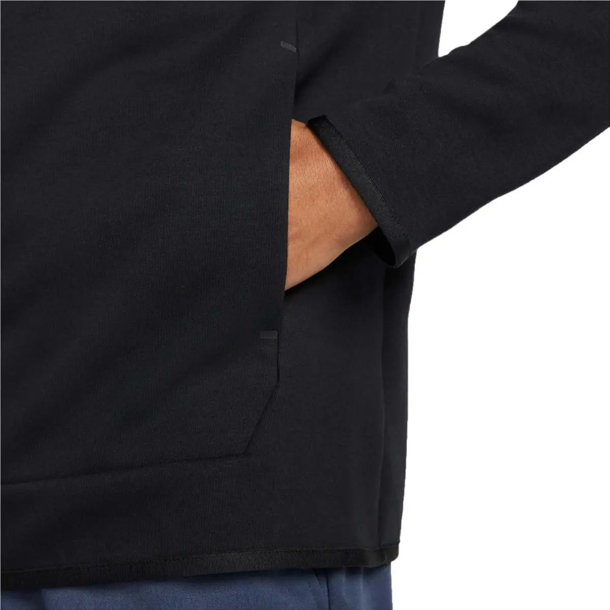 Nike clothing - Nike U.S. Full-Zip Tech Fleece - DH4773-010 - Black/Bright Blue (UPC: 196148355482) 4