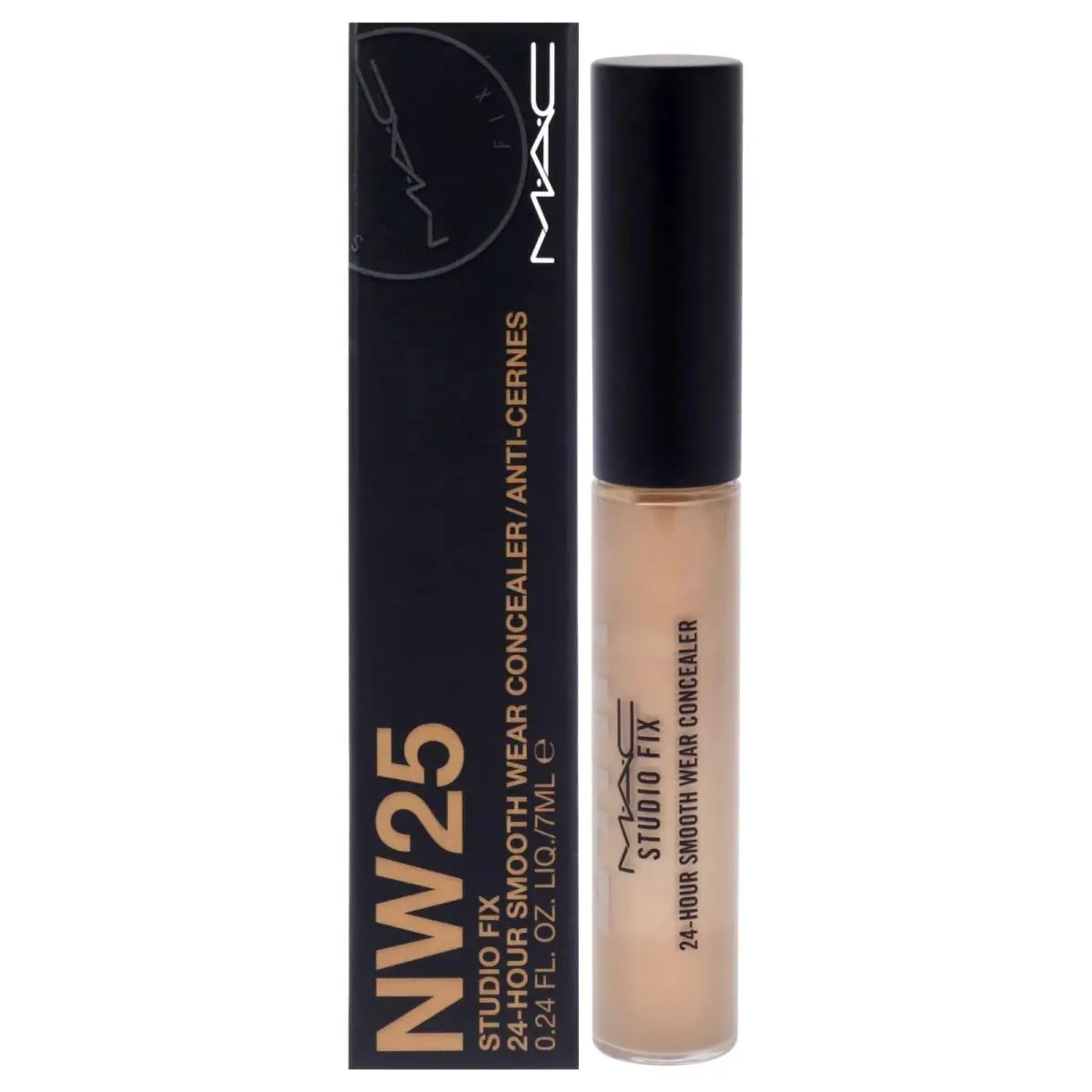 Mac Cosmetics 24 Hour Skin Foundation Concealer Lightweight Buildable Coverage Magic Wand
