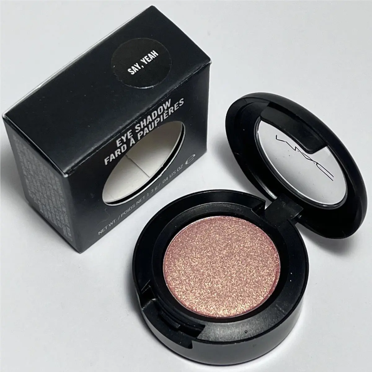 Mac Say, Yeah! Say Yeah Veluxe Pearl Eye Shadow Rebelrock Soft Sunny Peach Frost