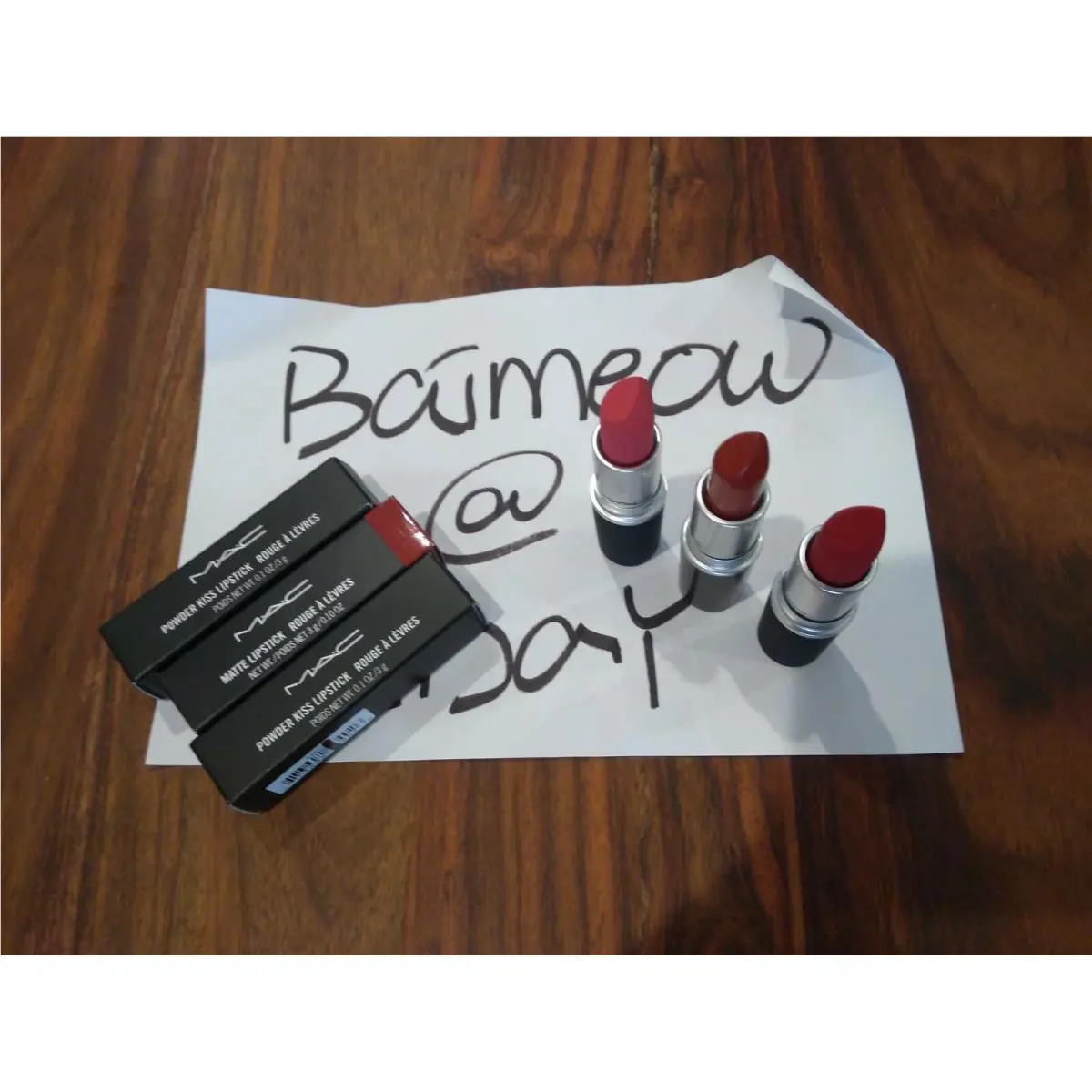 Mac Best-seller Lipstick Trio: A Little Tamed Werk Werk Werk Marrakesh Value Set