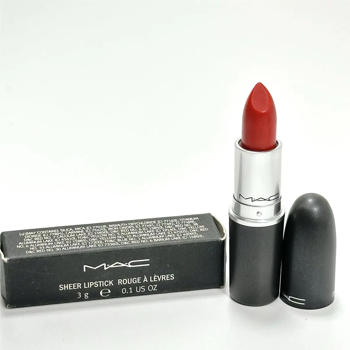 Mac Cosmetics Lipstick Vinyl Old Stock 1990s Vintage Sheer