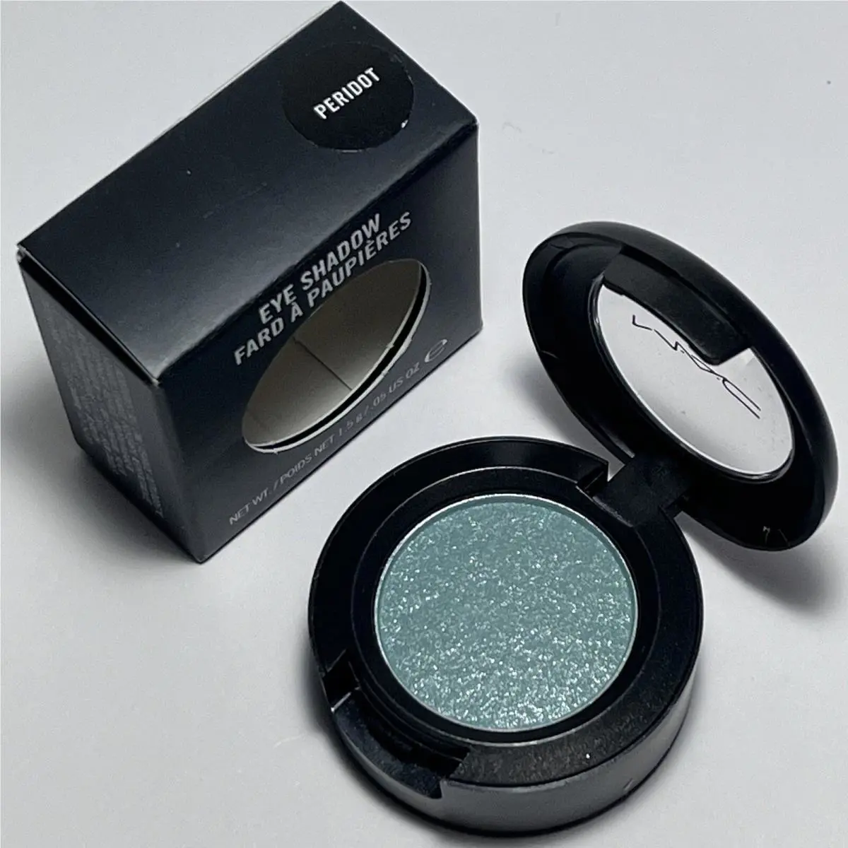 Mac Peridot Lustre Eye Shadow Adorn Greened Blue Frost Limited Edition