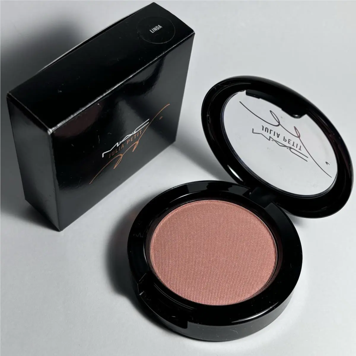 Mac Linda Satin Blush Julia Petit Soft Pink Bronze Limited Edition