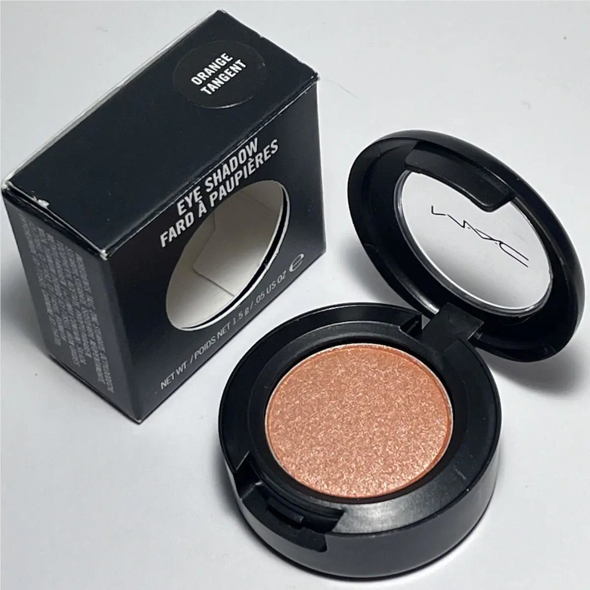 Mac Orange Tangent Frost Eye Shadow C-squeeze Yellow Orange Gold Pearl
