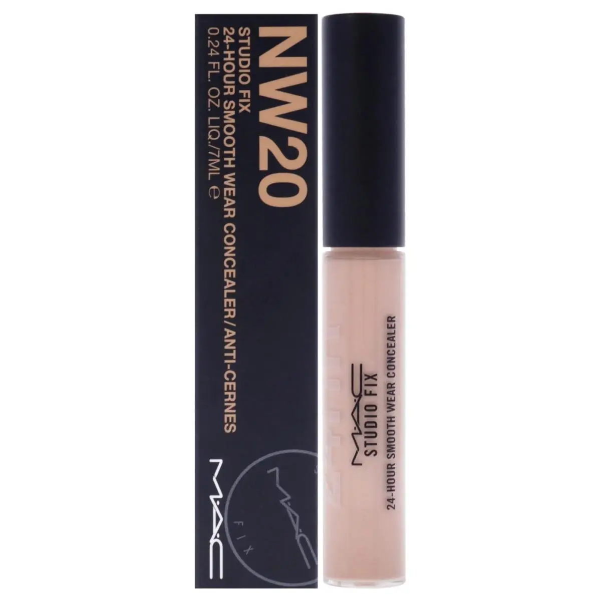 Mac Cosmetics 24 Hour Buildable Coverage Fluid Concealer Nw20 Lightweight Blurs Imperfections