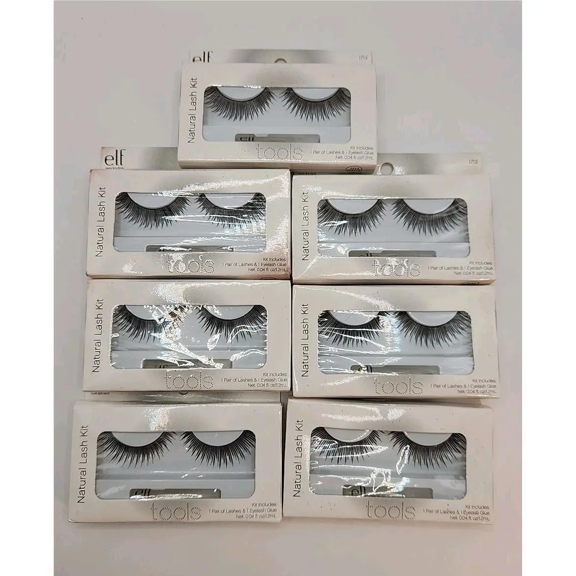 7 Pack - - E.l.f. Natural Lash Kit - False Eye Lashes + Glue 1713 by e.l.f. Cosmetics