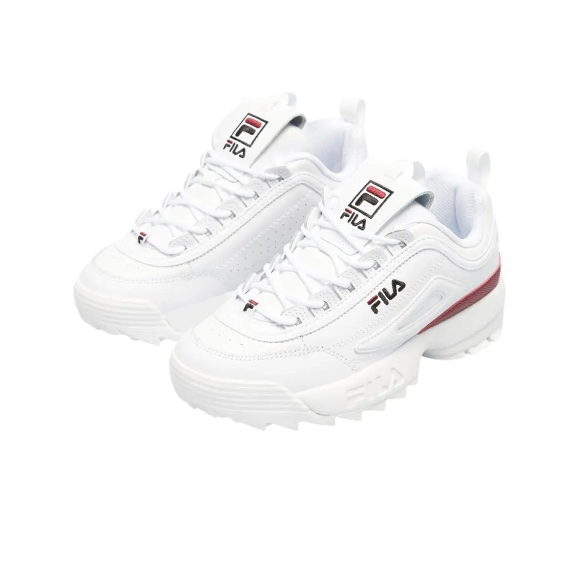Fila shoes - White/Black/Red 3
