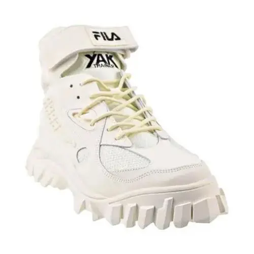 Fila Yak Trainer Men`s Boots Gardenia Black Size 10.5 Sports Hiking - White