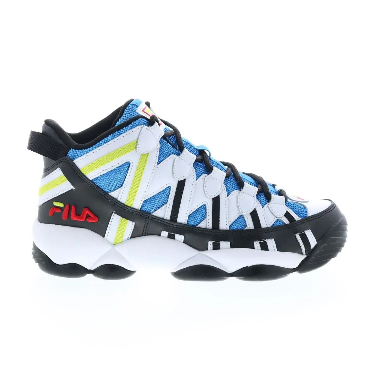 Fila Stackhouse Spaghetti Mens Sneakers Size 7.5 Blue White Color - 1BM01092-117 - White