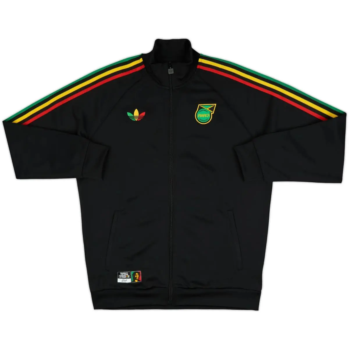 Adidas clothing - adidas Jamaica x Bob Marley Originals Track Top - JY5225 - Black 7
