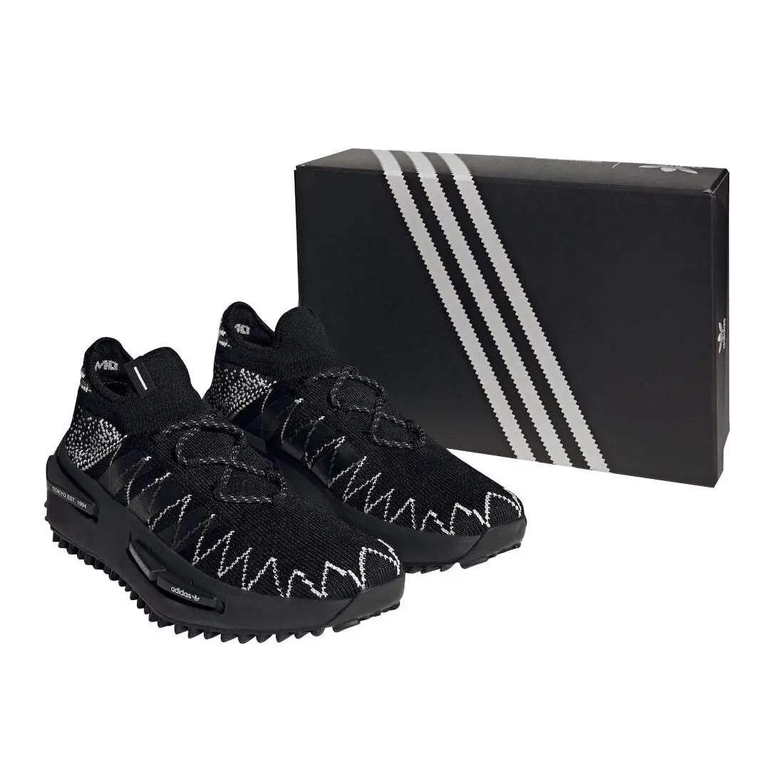 Adidas shoes - adidas NMD_S1 Knit Neighborhood - Knit Neighborhood - ID4854 - Black 2