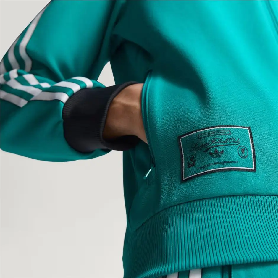 Adidas clothing - adidas Liverpool FC Terrace Icon Track Top - JW5464 - Green 4